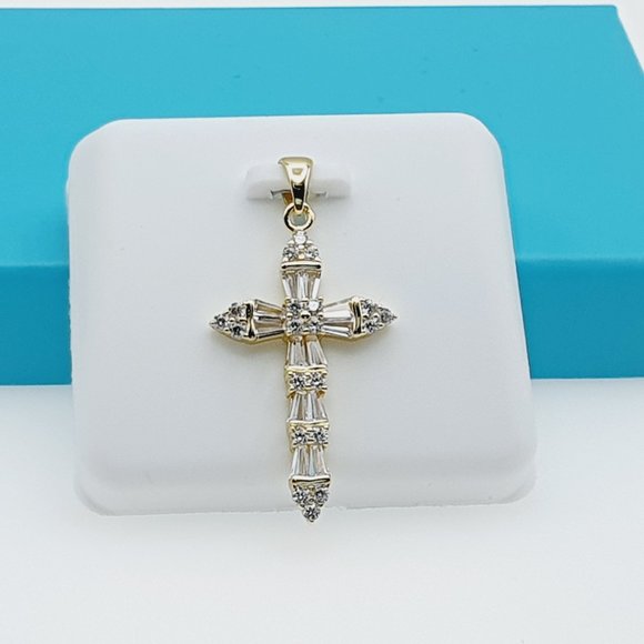 "14K Gold Plated 925 Sterling Silver CZ Beautiful Pendant for Women, 1USPAR4001 - Picture 6 of 11